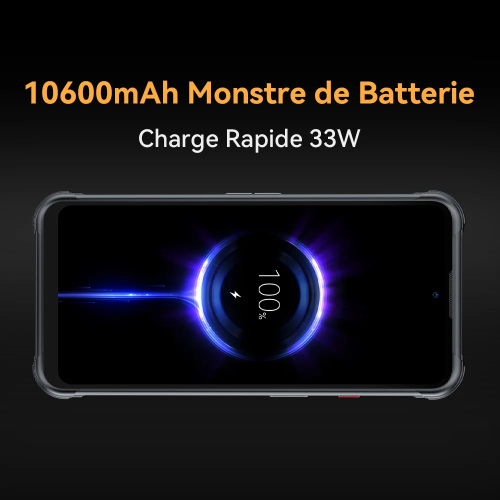 Cubot 2023 nuevo teléfono inteligente resistente al agua KingKong Power, 8GB + 256GB, 10600mAh, carga rápida de 33W, NFC, pantalla de 6,5 pulgadas,