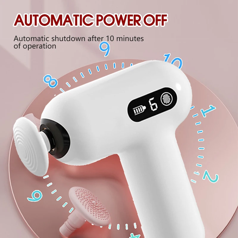 Mini Portable Impact Muscle Massage Gun LCD Touch Screen Body Massage Exercise Athlete Relaxation Slimming Shaping Massager