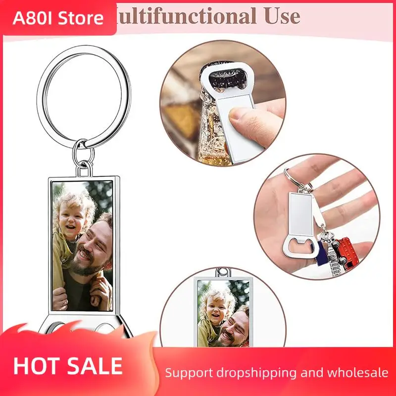 

A80I 40Pcs Sublimation Keychain Blanks - Sublimation Keychain Case Or Metal Sublimation Bottle Opener For Heat Transfer,Set A