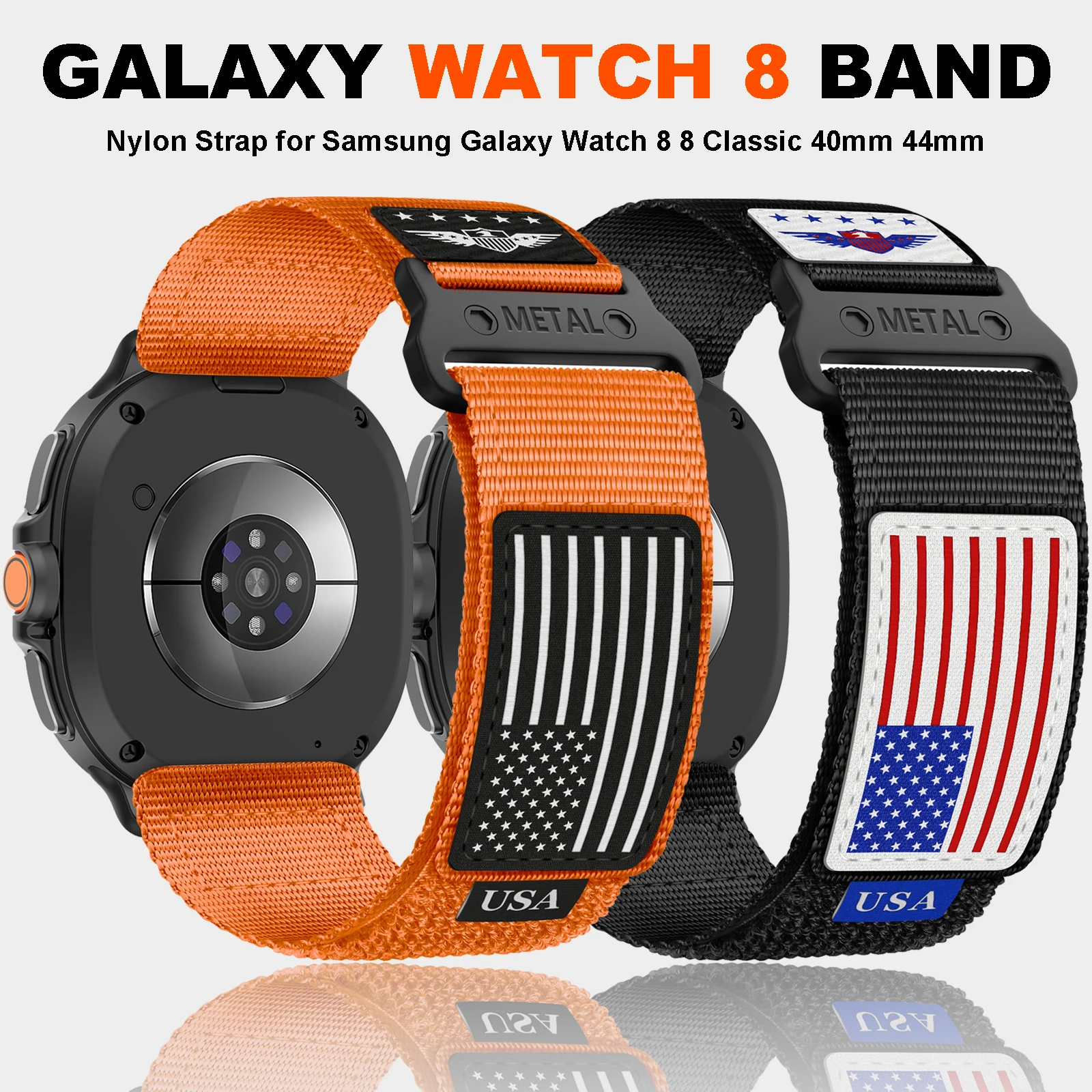

Nylon Strap For Samsung Galaxy Watch 8 Classic Sports Loop Sport Replacement Band For Samsung Galaxy watch8 40mm 44mm Ultra2