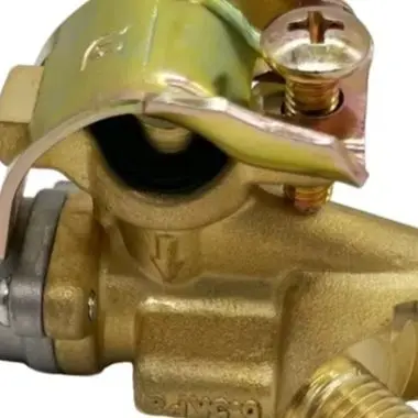 Saddle Style Brass Safety Valve with 7/16-20UNF Male Thread for Flame Failure Protection in For Commercial Gas Ovens Grills