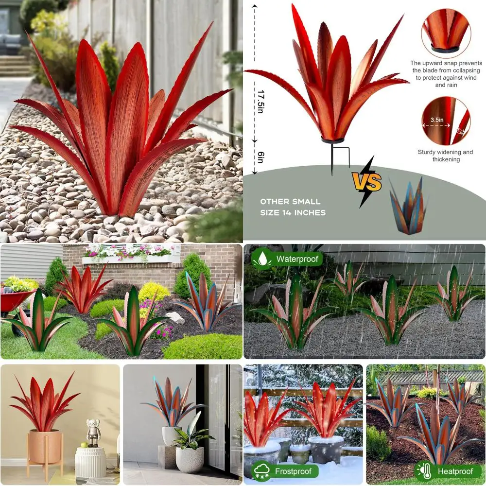 

Утолщенная металлическая агнутая садовая художественная скульптура-ветростойкая уличная статуя деревенского сада, украшение