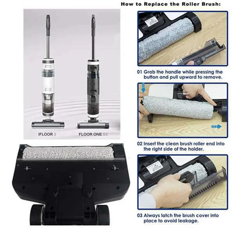 

LITE-Rollers, сменные щетки и фильтры для Tineco Ifloor 3 и Floor One S3, щетки для беспроводного пылесоса