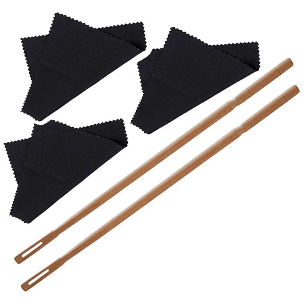 

1 Set Rod Cloth Kit Soft Tools For Interior Exterior Maintenance Easy Use Long Lasting Performance Supplies Flute Cleaning Rod