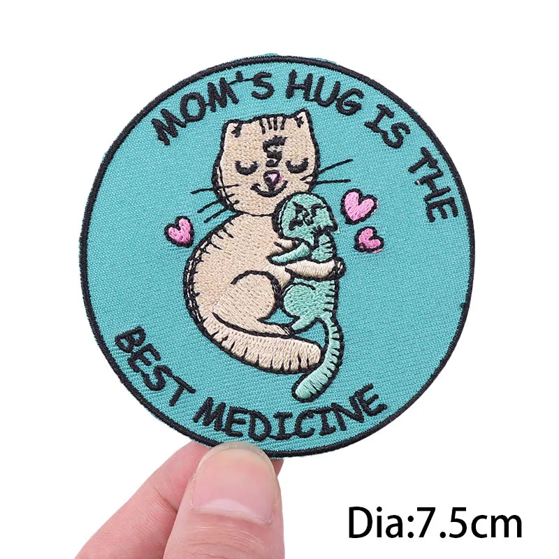 Cartoon Animal Patches For Clothing Thermoadhesive Patches Dog Patch Iron on Embroidered Patches on Clothes Sticker DIY Applique