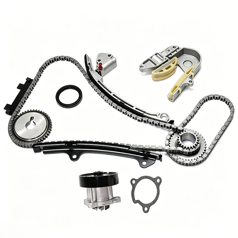 #￥forTK638 Timing Chain Kit With Water Pump & Timing Sprocket Fit 2.5L DOHC Engine 2002-2006 Heavy Duty Overhaul Spare Parts