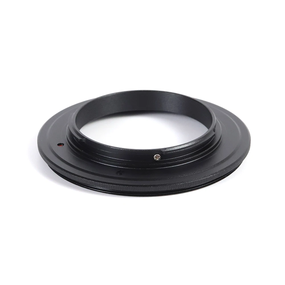 Anillo adaptador inverso de fotografía Macro para Canon EOS EF-M, 49mm, 52mm, 55mm, 58mm, 62mm, 67mm, 72mm, 77mm