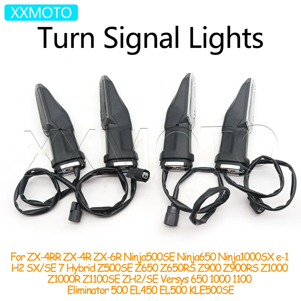 For Kawasaki ZX 4RR 4R 6R Ninja 650 1000SX Z 500 1000 SE 650 900 Versys 650 1000 1100 Motorcycle Turn Signals Lights Indicators