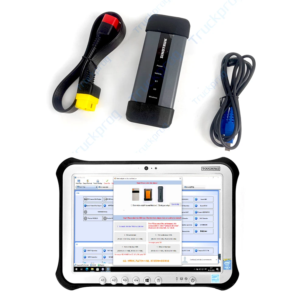 

For SINOTRUK HOWO SHACMAN for HOWO/A7/T7H/Sitrak/Hohan Cnhtc Heavy Duty truck Diagnostic Scanner Tool FZ G1 Tablet Ready to use