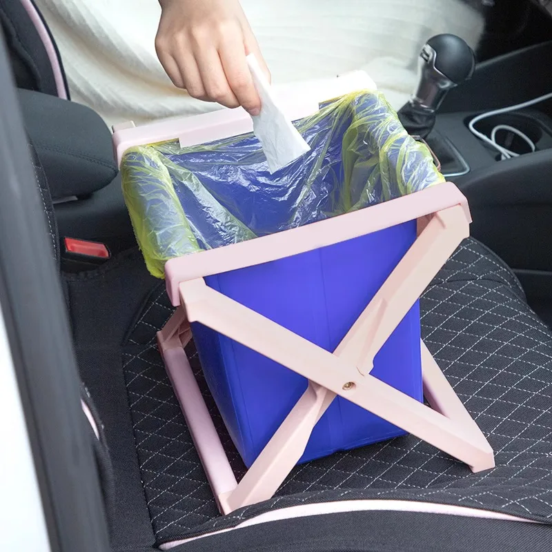 Car Toilet Bucket Strong Bearing Large Capacity Trash Can for Tour Emergency Self-driving Travel Portable Outdoor Folding Toilet