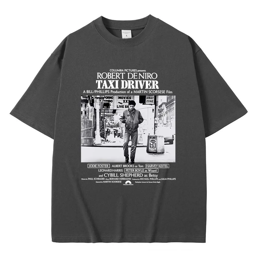محدودة الكلاسيكية الرعب فيلم الإثارة سيارة أجرة سائق روبرت دي نيرو الجرافيك تي شيرت الرجال النساء عادية القطن خمر تي شيرت