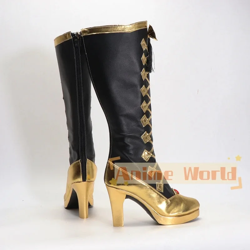 Identidade v mecânico tracy reznik locheart sapatos cosplay botas de halloween carnaval botas feitas sob encomenda