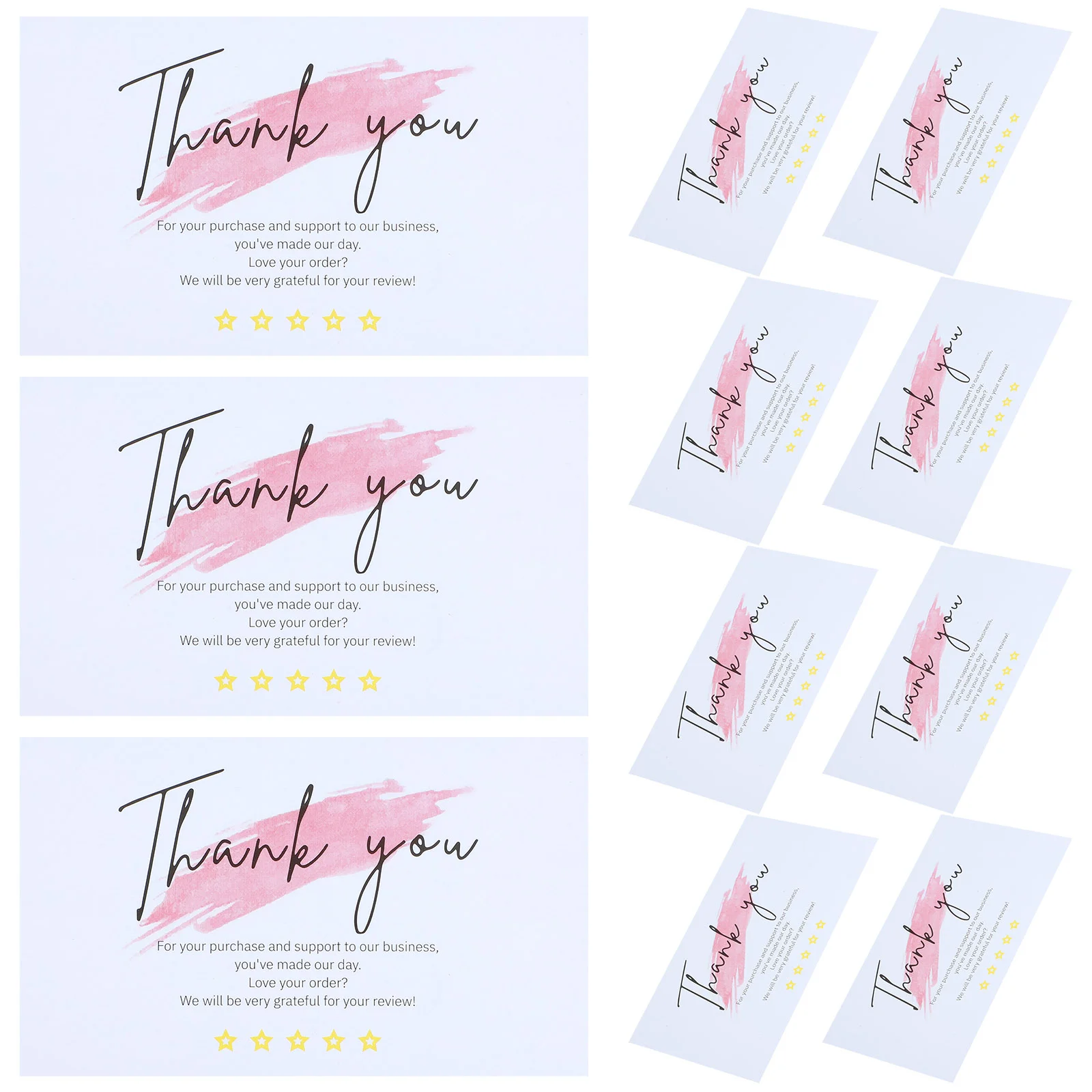 

60 Pcs Thank You Card Business Cards for Thanks Grace Cute Paper Small Items Baby Gift
