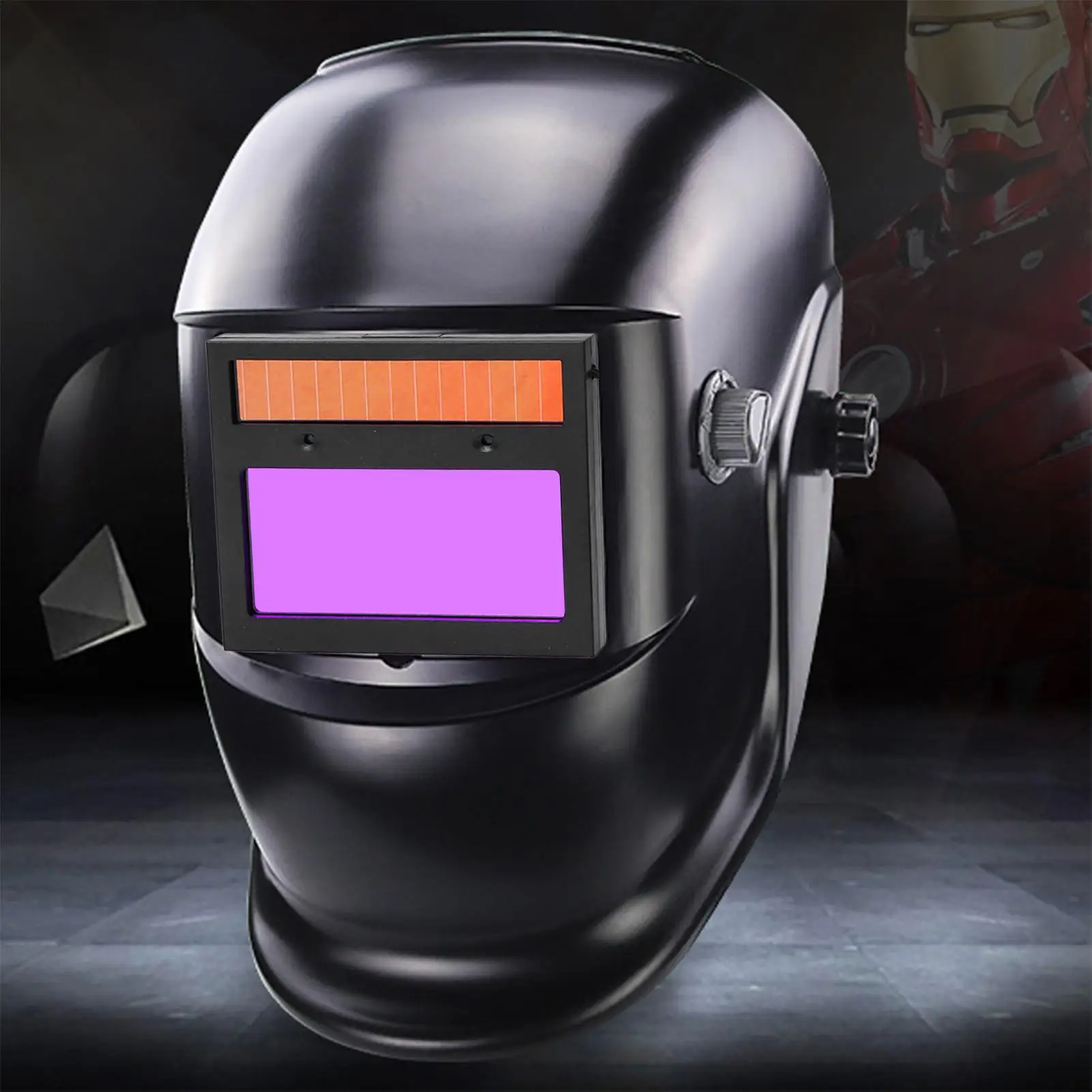 Auto Darkening Welding Lens Solar-Powered Adjustable Protective Fixed Shade Lens True Color Filter For Welder Metal Fabricator