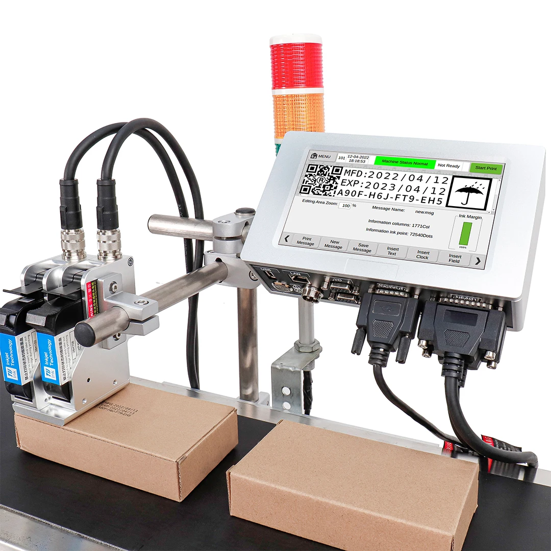 

Docod Online T210E Thermal Inkjet Printer Batch Coding Machine for Expiry Date Logo Printing Egg Material