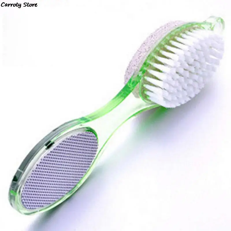 4 in 1 Foot Care Callus Brush Grinding Feet Stone Scrubber Pedicure Exfoliate Remover Two sides Cleaning dust dead skin