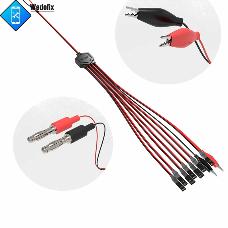 2UUL Ultra Soft Boot Line for iPhone 14 13 12 11 X 8 7 6 DC Power Supply Test Cable Phone Motherboard Tester Cable