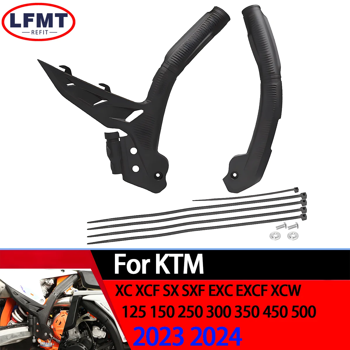 

Motorcycle Frame Protector Guard Cover For KTM XC XCF SX SXF EXC EXCF XCW 125 250 300 350 450 500 2023-2024 Dirt Bike