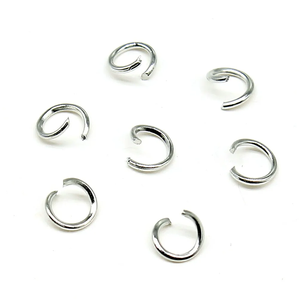 400pcs 4mm 5mm 6mm 7mm 8mm 10mm DIY Jewelry Findings Open Single Loops Jump Rings & Split Ring For Jewelry Making