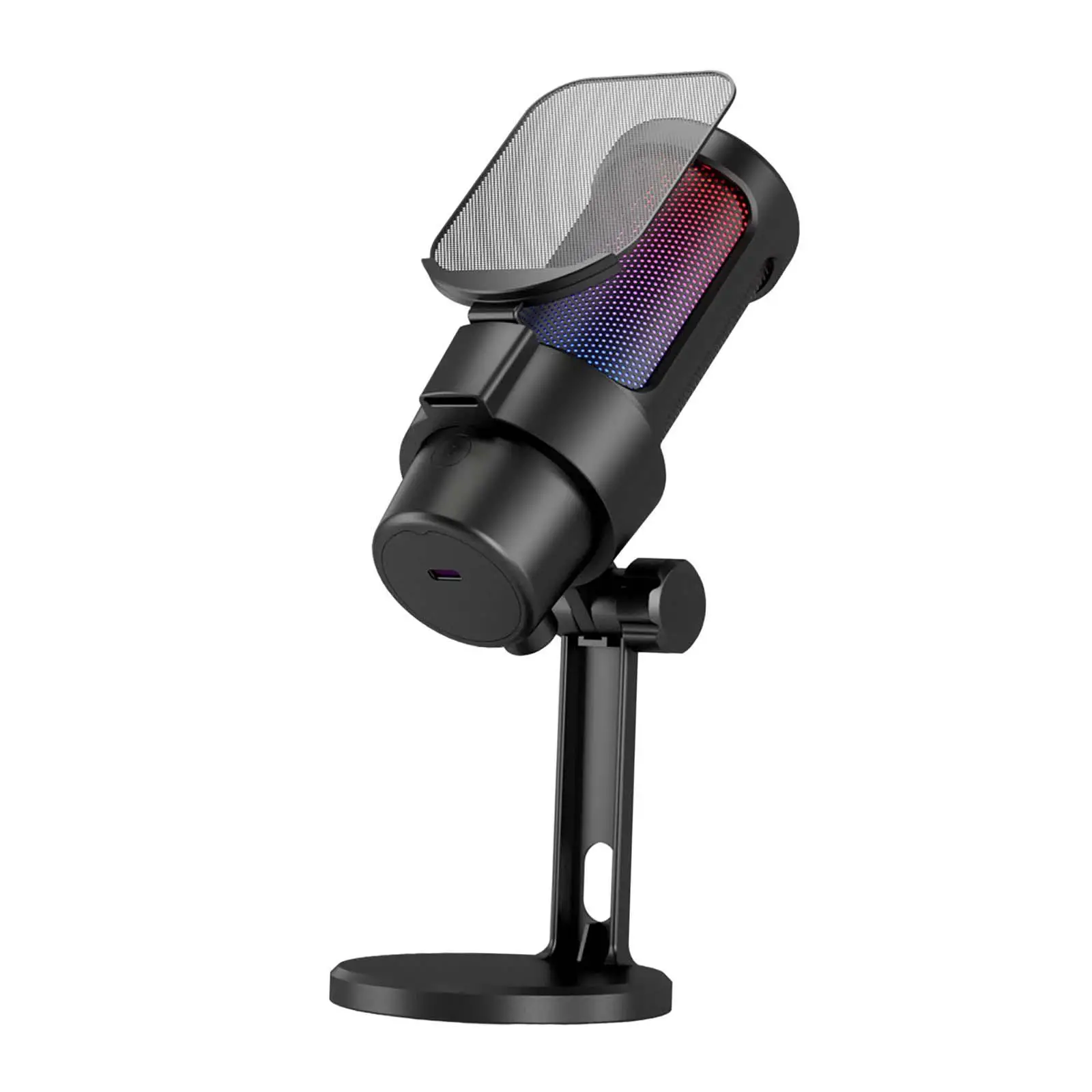 Microphone USB avec filtre de réglage d'angle, micro d'ordinateur, micro de jeu PC, voix statique, demandes en ligne, podcasting, streaming