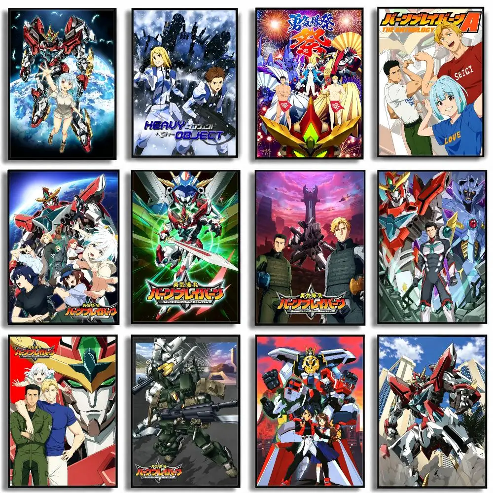 Póster de anime Bang Bravern, póster HD, decoración de hogar de lujo de alta gama, adecuado para sala de estar, dormitorio, pasillo y regalos