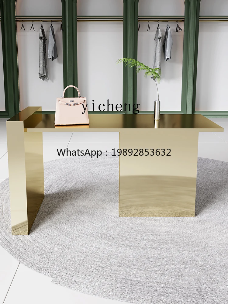 LYY  Clothing Store Zhongdao Display Stand Stainless Steel Table-Console Shoes Bag