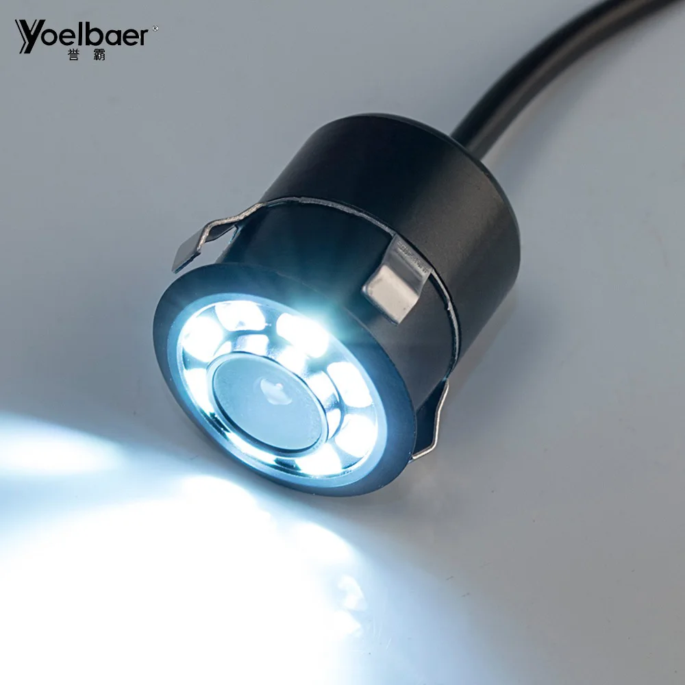 2PCS 480TVL 18.5mm Rearview Camera High Definition Car Black Color Dash Cam Mini Waterproof Reversing Camera