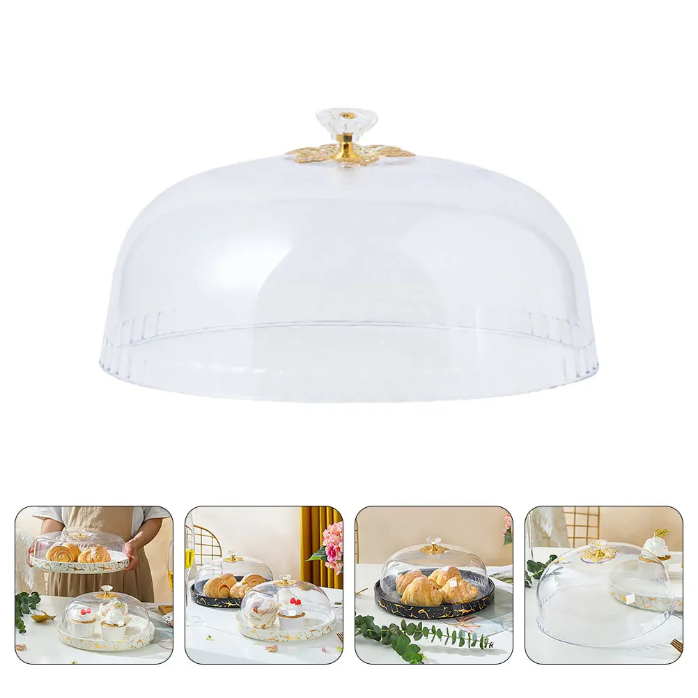 

Plastic Transparent Dessert Cover Food Dustproof Lid Cake Display Protective Safe Ecofriendly Wearresistant Serving Term H