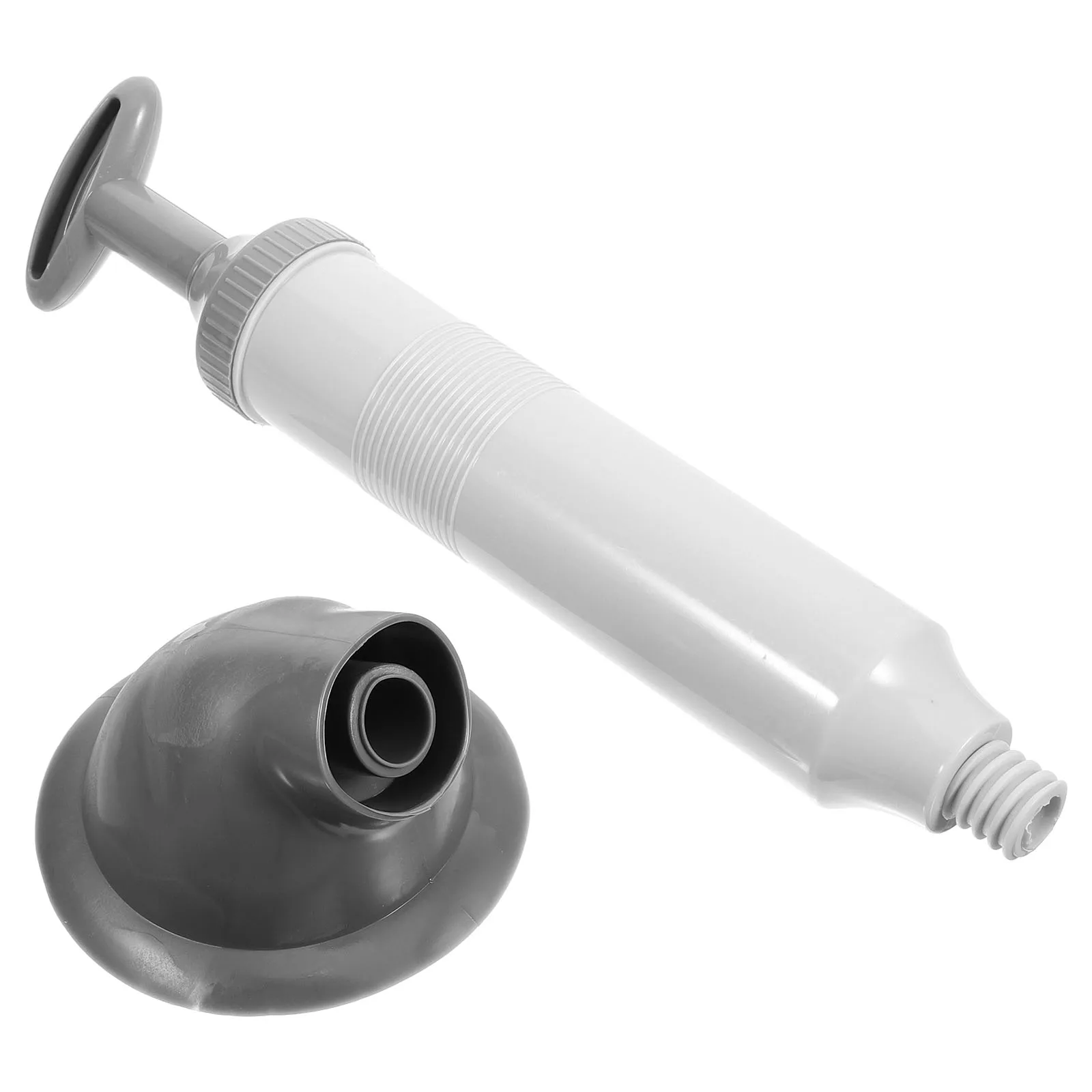 

Vacuum Toilet Plunger PVC Sink Bathroom Kitchen Grey White Powerful Easy Unclog Drain Clog Heavy Duty Cleaner