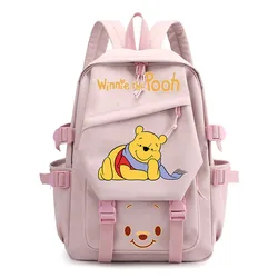 MINISO Winnie the Pooh Backpack Anime Cosplay Unisex Students School Bag Cartoon Bookbag Outdoor Bag Cute Gift