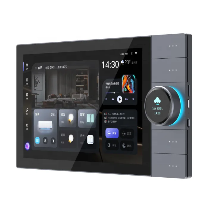 UEMON  In-Wall Central Control Zigbee Panel Controller Zigbee Hub Gateway with 10 Inch Full Touch Screen LCD Display