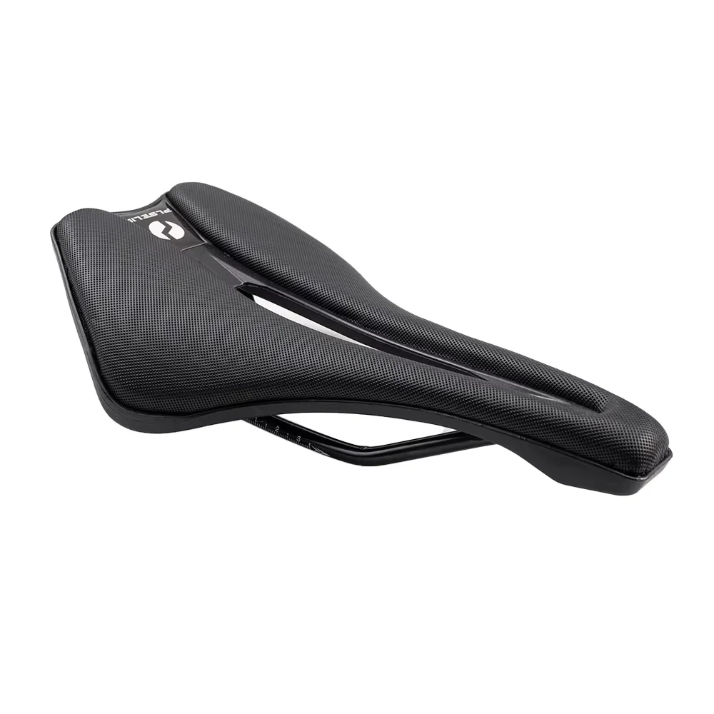 

PLSELIS PS-1821 Bicycle Saddle Non-slip Leather, One-piece Bottom Shell, Suitable for MTB ROAD Gravel