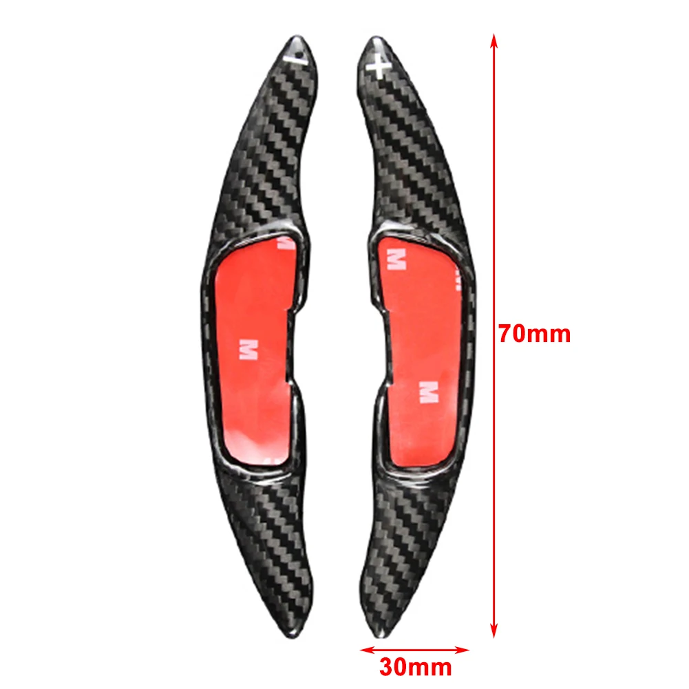 2Pcs Carbon Fiber Car Steering Wheel Shifter Extension Shift Paddle For Mazda 3 BM BN Mazda6 GJ GL 2014 2015 2016 2017 CX3 CX5