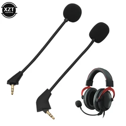 Micrófono de juego de repuesto, micrófono de 3,5mm para Kingston HyperX Cloud 2 II X Core Pro Silver Cloudx, auriculares para juegos