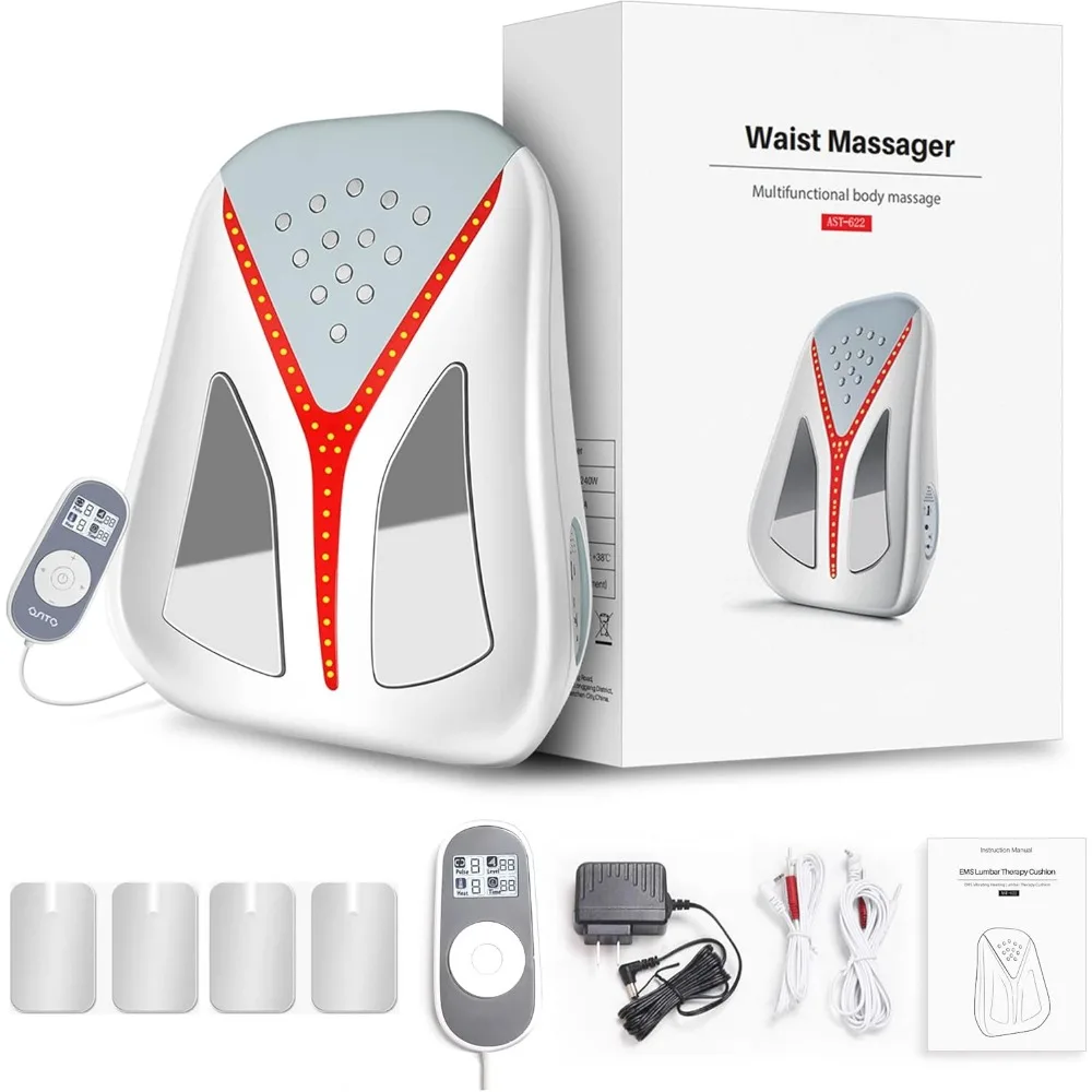 

Full Back Heat Massager with TENS/EMS for Deep Tissue Relief and Muscle Stimulation