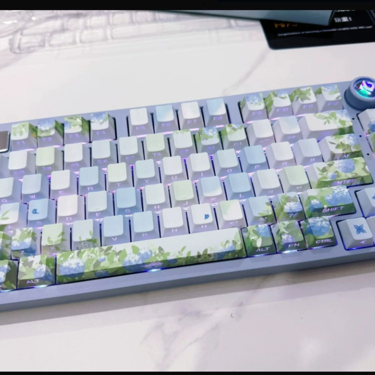 

Haiyuanchuang Keycap Endless Summer Cherry Profile Pbt Ergonomics Opaque Keycap Suitable for Keycaps for Mechanical Keyboards