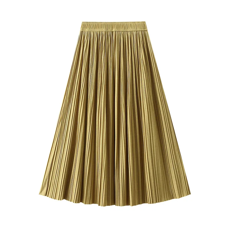 

Drop Feeling Pleated For Women's 2023 Spring Dress New High Grade Medium Length A-Line Korean Skirt
