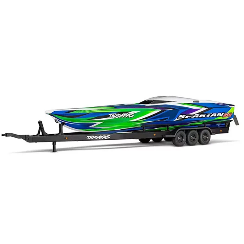 RC Brushless Speedboat Model SPARTAN SR Racing Boat Remote Control Boat Model Speedboat Trailer Toy Gift 1037mm Hull