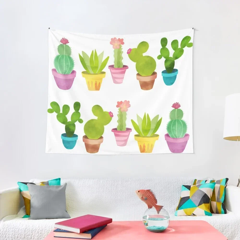 

Cactus In Colorful Pots Tapestry Room Design Outdoor Decor Decor For Bedroom Home Decorating Tapestry