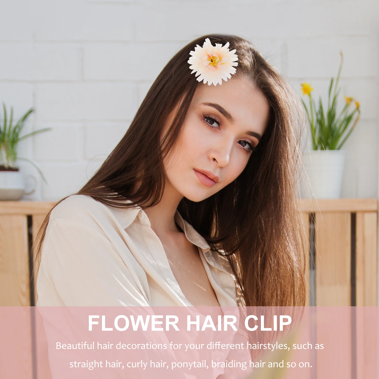 

21 Pcs Flower Hair Clips Silk Hairpin Cute Women Baby Elegant Hairstyle Decoration Wedding Banquet Prom Hair Flowers
