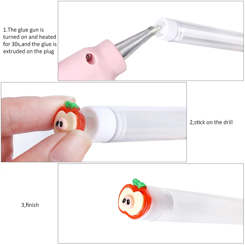 Tube de brosse à cils de noël, 20 pièces, brosse à sourcils réutilisable, anti-poussière, fournitures d'extension de cils, bâton de décoration en résine faite à la main