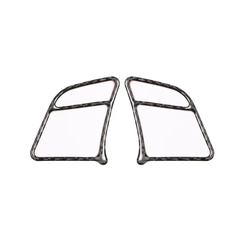 

2PCS Carbon Fiber Steering Wheel Control Button Frame Cover for Mercedes Benz C Class W204 2011 2012 2013 LHD RHD Trim