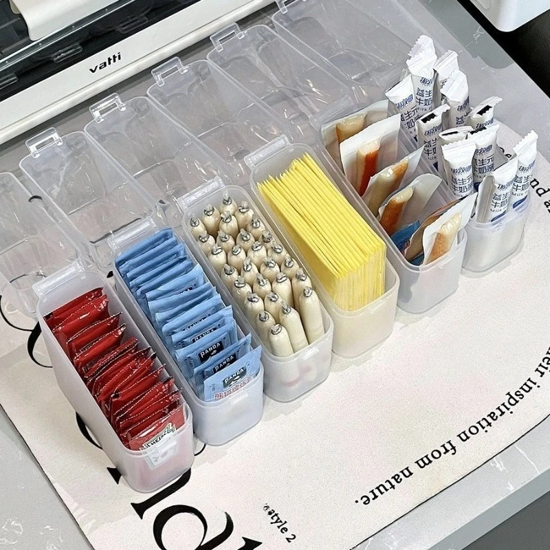 صندوق تخزين بغطاء شفاف مائل عل - مراجعة Coffee Tea Organizer وسعره
