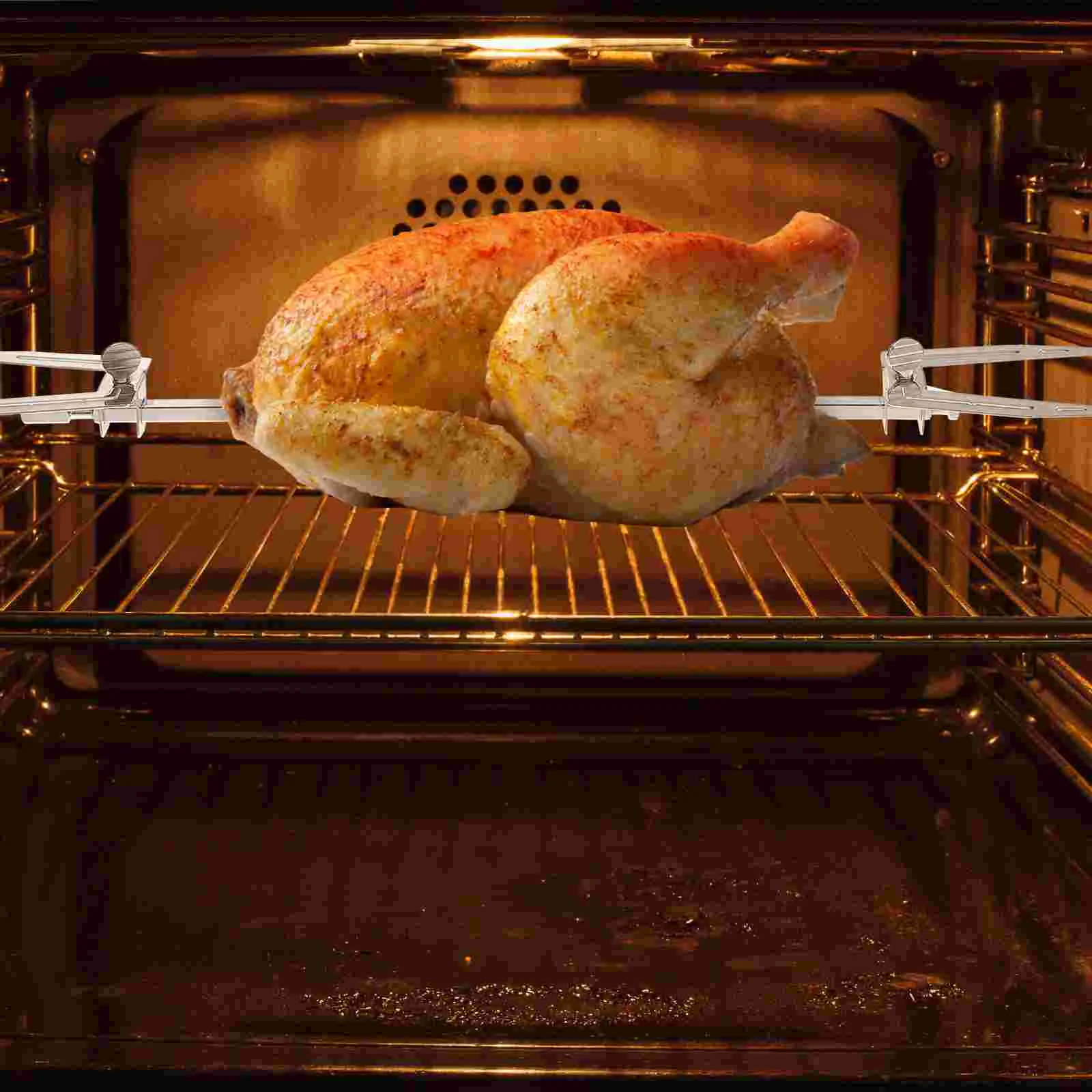 

Microwave Oven Roast Chicken Rack Bbq Grill Accessories Fryer Camping Grills Grilled Rod Kitchen Gadget Rotating Forks Barbecue