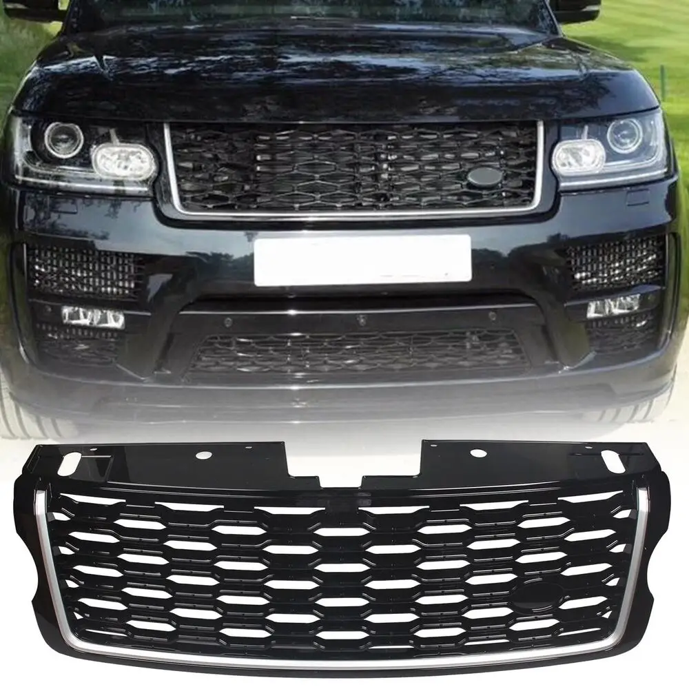 Car Front Bumper Upper Grille Auto Racing Grills Facelift For Land Rover Range Rover Vogue L405 2013-2017 Styling Accessories