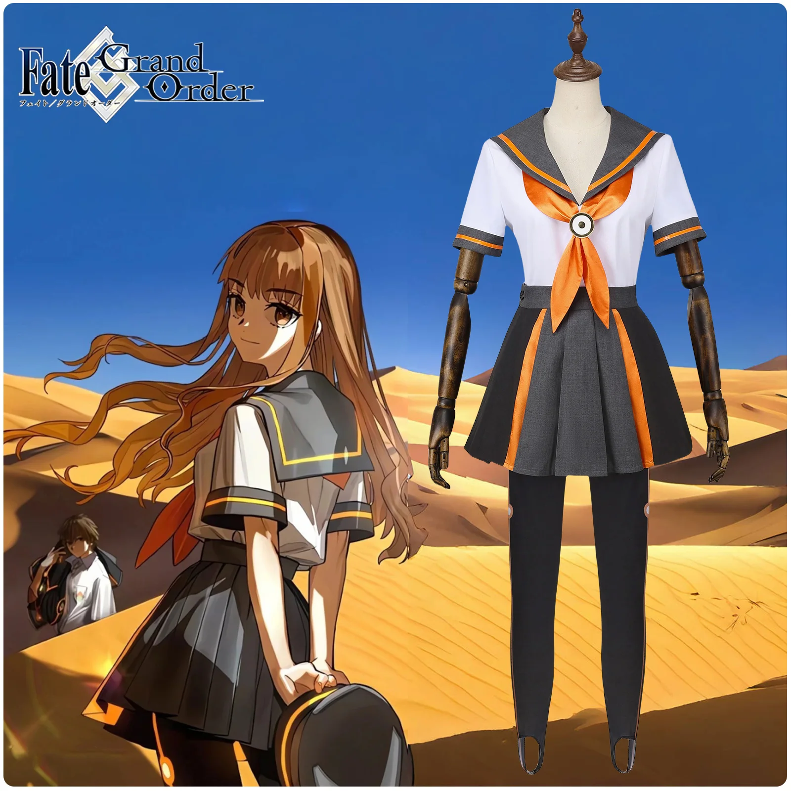 

Костюм для косплея Kishinami Hakuno, платье моряка, униформа jk для девочек, аниме, наряд для ролевых игр, карнавальный костюм на Хэллоуин для женщин