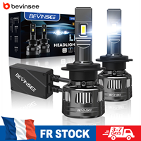 BEVINSEE Ampoule LED H7 Headlight Bulbs CANBUS H4 LED Voiture 120W 22000LM Ultra Puissant H1 9012 HIR2 Powerful Lamps 6000K 12V