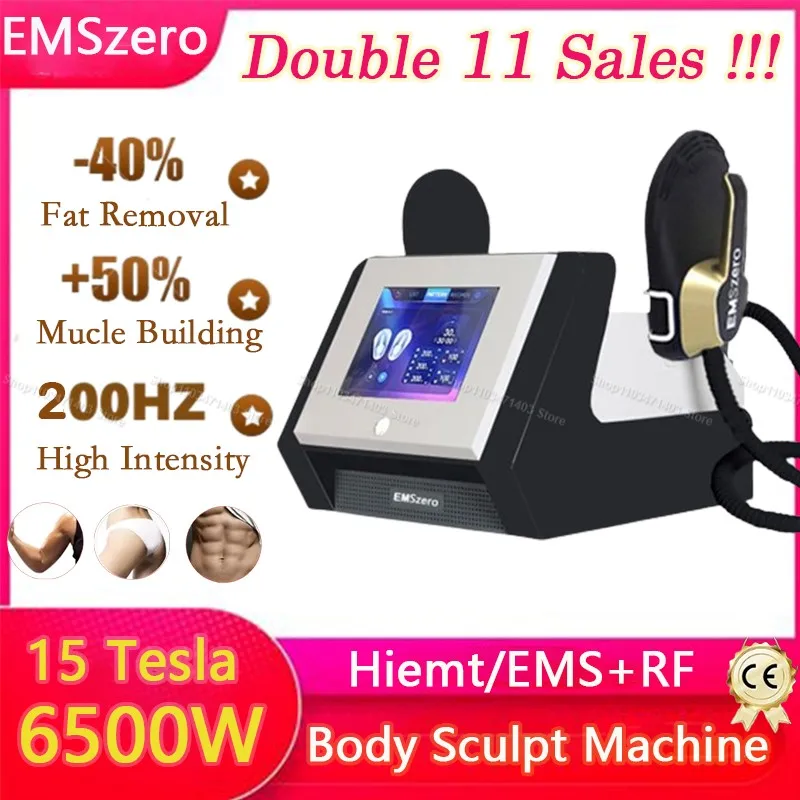 EMSzero neo Body Sculpting RF Machine 15 Tesla 6500W Nova EMS Muscle Stimulator Fat Removal Weight Lose Massage device