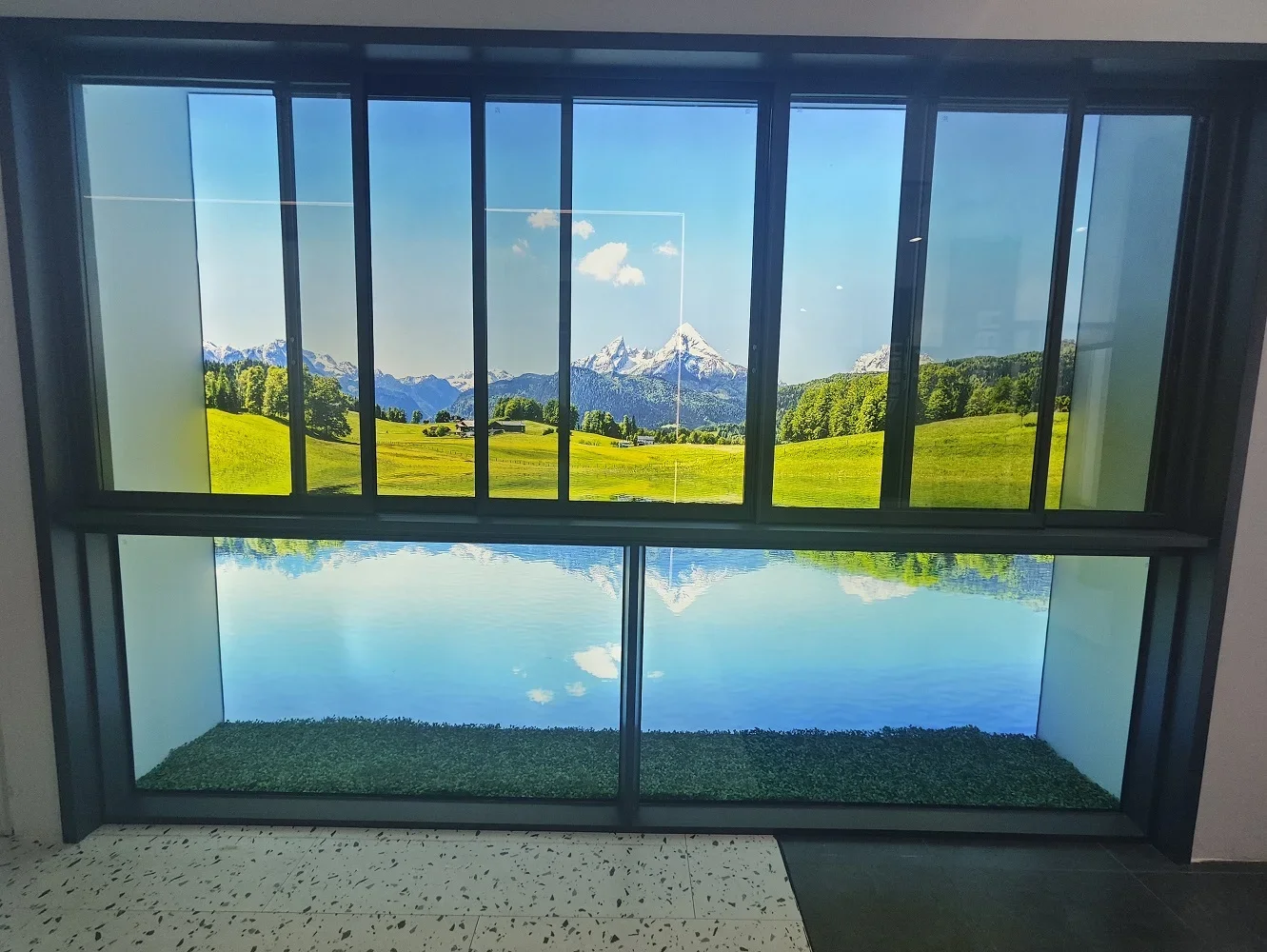 DN-ventanas deslizantes insonorizadas de aleación de aluminio, ventanas de estilo moderno, aislamiento térmico, tamaño personalizado, ventana abatible de Color para la casa