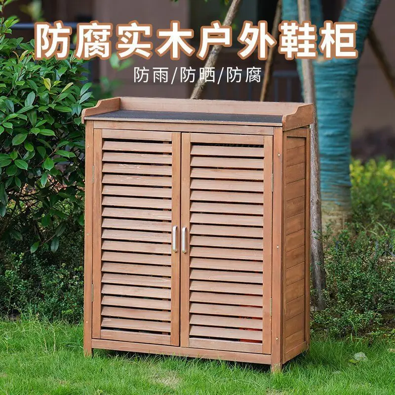 Open-air storage Rainproof garden Outdoor locker Toolbox cabinet Waterproof sunscreen Furniture cabinet Garden sundries